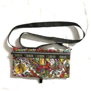 Le Sportsac Anime Koko Foldover Bag Crossbody Graphic Print